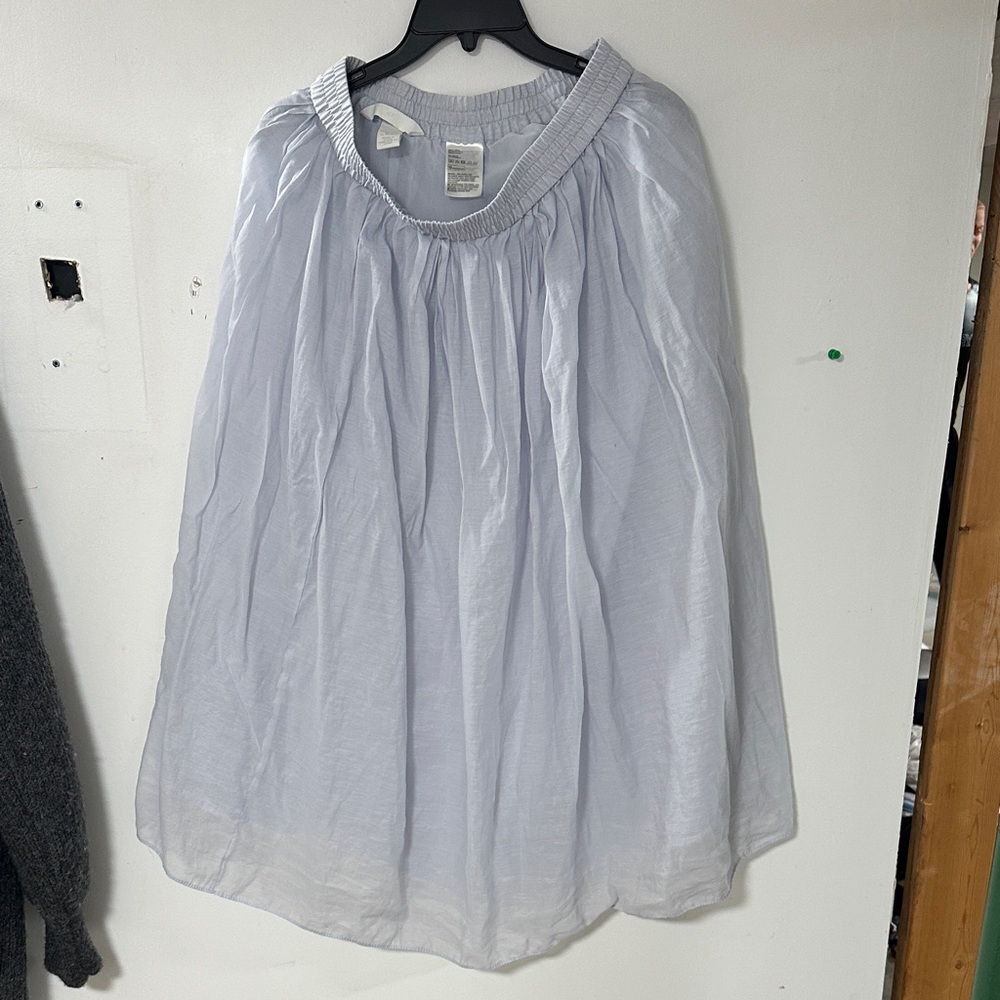 H&M Soft Gray Gathered Skirt